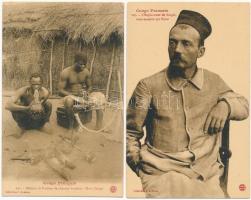 40 db RÉGI külföldi városképes lap: Francia-Kongó / 40 pre-1945 African town-view postcards: French ...
