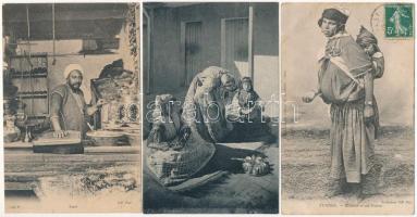 40 db RÉGI külföldi városképes lap: Tunézia / 40 pre-1945 African town-view postcards: Tunisia