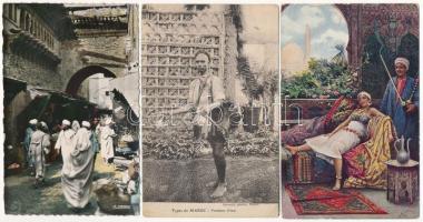 40 db RÉGI külföldi városképes lap: Marokkó / 40 pre-1945 African town-view postcards: Morocco