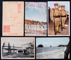 90 db RÉGI külföldi városképes lap: Japán / 90 pre-1950 Asian town-view postcards: Japan