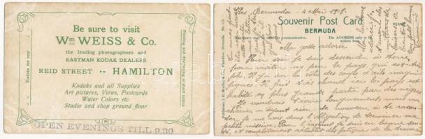 50 db RÉGI külföldi városképes lap: Bermuda / 50 pre-1950 overseas town-view postcards: Bermuda
