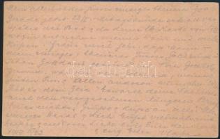 Field postcard "Kriegsgefangenen Arb. Abt. Nr. 744" + "EP 165" Tábori posta leve...