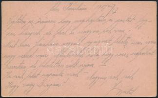 1917 Field postcard "K.u.k. 15. cm. Mörserbatterie 1/6 Fs.A.R." + "FP 629 b" 191...