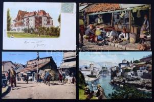 75 db RÉGI külföldi képeslap: Bosznia, bosnyák / 75 pre-1945 European town-view postcards: Bosnia