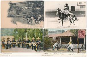 50 db RÉGI külföldi képeslap: Mexico / 50 pre-1950 town-view postcards: Mexico