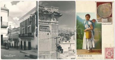 50 db RÉGI külföldi képeslap: Mexico / 50 pre-1950 town-view postcards: Mexico
