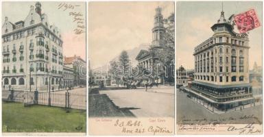 50 db RÉGI külföldi képeslap: Dél-Afrika / 50 pre-1950 African town-view postcards: South Africa