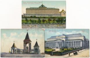 65 db RÉGI orosz képeslap: Moszkva / 65 pre-1950 Russian town-view postcards: Moscow