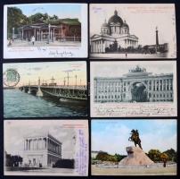 95 db RÉGI orosz képeslap: Szentpétervár / 95 pre-1950 Russian town-view postcards: Saint Petersburg