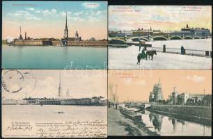 95 db RÉGI orosz képeslap: Szentpétervár / 95 pre-1950 Russian town-view postcards: Saint Petersburg