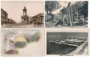 60 db RÉGI képeslap: Új-Zéland / 60 pre-1950 overseas town-view postcards: New Zealand