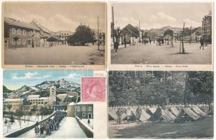 55 db RÉGI képeslap: Montenegro / 55 pre-1950 European town-view postcards: Montenegro