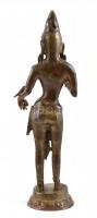 Zöld Tara istennő. Bronz. díszített, jelzés nélkül / Godess Green Tara. Bronze. 42 cm