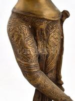 Síva istennő. Nagy méretű bronz szobor. díszített, jelzés nélkül / Godess Shiva. Bronze. 68 cm