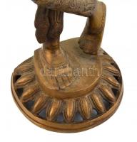 Síva istennő. Nagy méretű bronz szobor. díszített, jelzés nélkül / Godess Shiva. Bronze. 68 cm