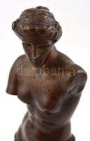 Méloszi Aphrodité / Mílói Vénusz. Bronz, márvány talapzaton. 22 cm