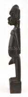 Afrikai, törzsi, faragott fa szobor. 49 cm