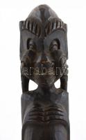 Afrikai, törzsi, faragott fa szobor. 49 cm