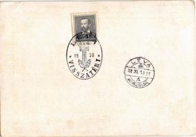 1938 Sopron, Propaganda Bélyegkiállítás Sopron 1938. IX. 11-20. s: Fery + "1938 Léva visszatért...