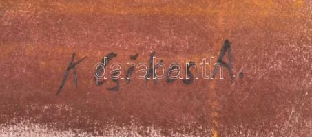 K Csikós A. jelzéssel: Virág. Pasztell, papír, jobb felső sarkában minimális hiánnyal, 42x29,5 cm