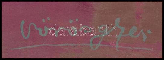 Vörös jelzéssel: Virág. Akvarell, papír, jobb felső sarkában minimális hiánnyal, 40,5x29,5 cm