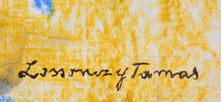 Lossonczy jelzéssel: Arc. Kréta, papír, törésnyomokkal 55x42 cm