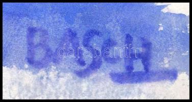 Basch jelzéssel: Csendélet. Akvarell, papír, 22,5x30,5 cm