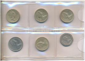 Vegyes 51db-os Brit, Ausztrál és Kanadai fémpénz tétel, kis alakú zöld berakóban T:vegyes
Mixed 51p...