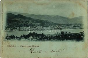 1898 Orsova, látkép. G. Hutterer kiadása / general view (fl)