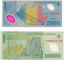 Románia 1999. 2000L + 2000. 10.000L T:II,III
Romania 1999. 2000 Lei + 2000. 10.000 Lei C:XF,F Kraus...