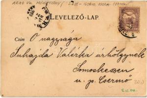 1900 Máriaradna, Radna (Lippa, Lipova); templom, látkép / general view, church