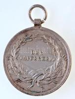 1914. "Ferenc József II. osztályú Ezüst Vitézségi Érem" jelzetlen Ag kitüntetés mellszalag...