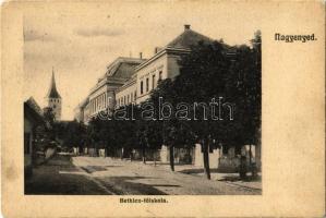 1910 Nagyenyed, Aiud; Bethlen főiskola, Református templom. Winkler János kiadása / college, Calvinist church (EK)