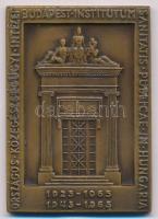 1965. "Országos Közegészségügyi Intézet Budapest 1925-1965 / Dr. Fodor József 1843-1901" szögletes emlékplakett (50x69,5mm) T:1-