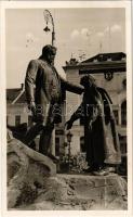 Zilah, Zalau; Wesselényi szobor. Kaszab L. kiadása / statue, monument + &quot;1942 A Wesselényi szobor ujjáavatása&quot; So. Stpl.