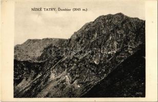 Tátra, Alacsony-Tátra, Nízké Tatry; Dumbier (2045 m) / Gyömbér csúcs. A. Herchl felvétele / mountain peak