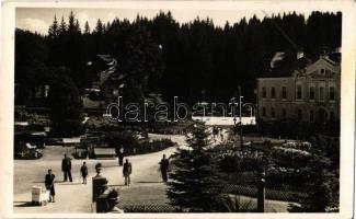 1941 Borszék, Borsec; Park, Hotel Mélik szálloda és étterem, nyaraló. Heiter György kiadása / park, hotel, restaurant, villa