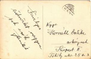 1940 Nagyvárad, Oradea; Malul Crisului / Körös-parti rész, híd, zsinagóga, Deutsch posztó áruháza, ü...