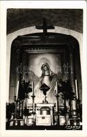 1944 Tusnádfürdő, Baile Tusnad; kápolna, belső, oltár / chapel, interior, altar. Gáll Béla photo