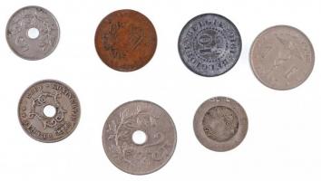 Belgium 1863-1927. 2c-1Fr (7xklf) T:2- Belgium 1863-1927. 2 Cents - 1 Franc (7xdiff) C:VF