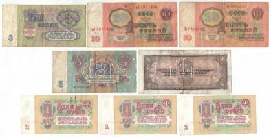 Szovjetunió 1938. 1R + 1961. 1R (3x) + 3R + 5R + 10R (2x) T:III,III- 
Soviet Union 1938. 1 Ruble + ...