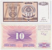 Bosznia-Hercegovina 1992. 10D + Bosznia-Hercegovina / Szerb Köztársaság 10D T:I
Bosnia and Hercegov...