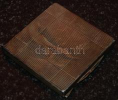 Art deco férfi, ezüst cigarettatárca, Ag 83g