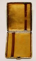 Art deco férfi, ezüst cigarettatárca, Ag 86g