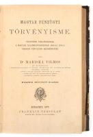 Dr. Mariska Vilmos: Magyar pénzügyi törvényisme. Bp., 1877., Franklin, XIV+464 p. Második, bővített ...