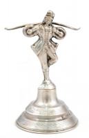 Ezüst(Ag) táncos miniatűr, jelzett, m: 10 cm, nettó: 32 g