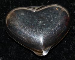 Kis szív alakú, ezüst szelence Ag 34,8g