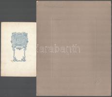 cca 1900-1910 2 db katonai portré, keményhátú fotó kartonon, egyik hátoldalán feliratozott (Imhof Ár...