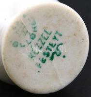 Aquincumi és Hollóházi porcelán emléktárgy (Balaton, Sopron), kézzel festett, jelzett, kis kopásnyom...