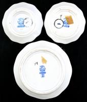 Aquincumi és Hollóházi porcelán emléktárgy (Balaton, Sopron), kézzel festett, jelzett, kis kopásnyom...